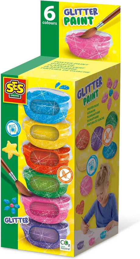 Ses Gouache-Glitzer (6x45ml)