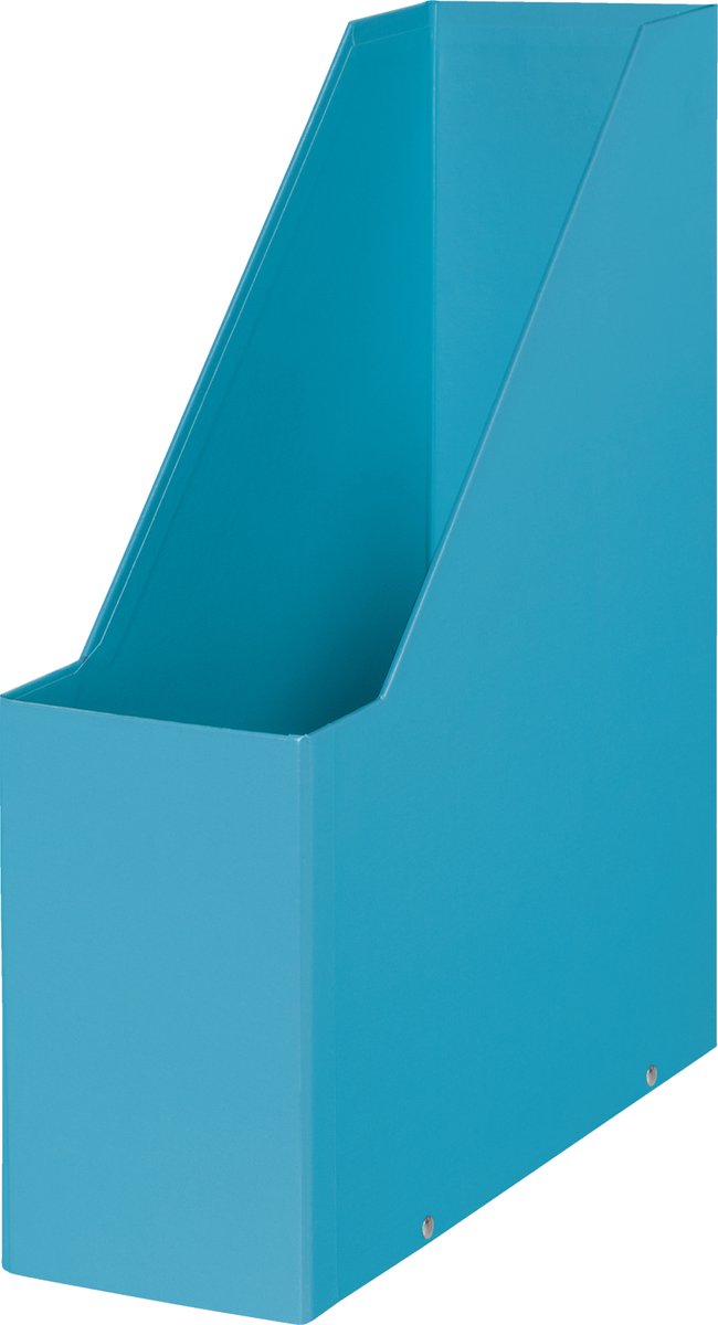 Leitz Cozy Click Store nachhaltiger Zeitschriftenhalter für A4-Dokumente – 77 % recycelter Karton – 10,3 x 33 x 25,3 cm (BxHxT) – heiteres Blau