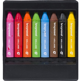 Bruynzeel Wachsmalstifte für Kinder, Set 8