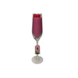 Mansion atmosphere geurkaars in champagneglas framboos ø5,5xh26,5cm