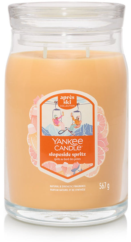 Yankee Candle – Slopeside Spritz Duftkerze im großen Glas – 90 Brennstunden – zwei Dochte
