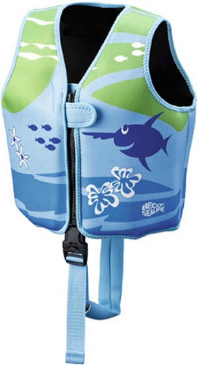 Beco-sealife® Kinderschwimmweste - Schwimmweste für Kinder von 18-30 kg - Größe M - Blaugrün