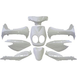 Kantenplatten-Set 9-teilig für Yamaha Neos – von 2008 bis 2011 – 2- und 4-Takt-Modell – glänzend weiß