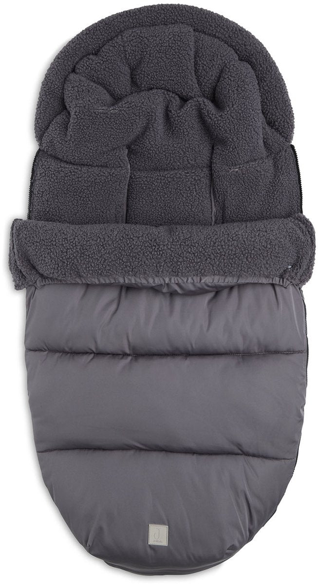 Jollein voetenzak buggy kinderwagen - puffed grey - waterafstotend