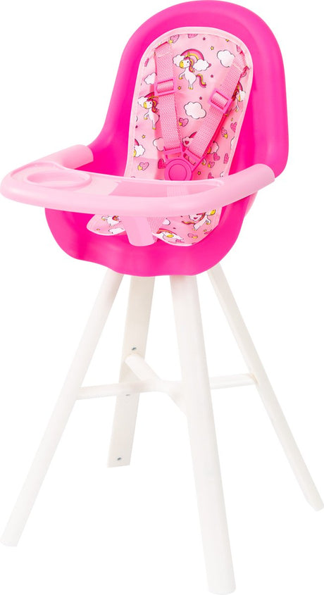 Bayer Design - Hochstuhl für Puppen in Rosa mit Einhornmotiv