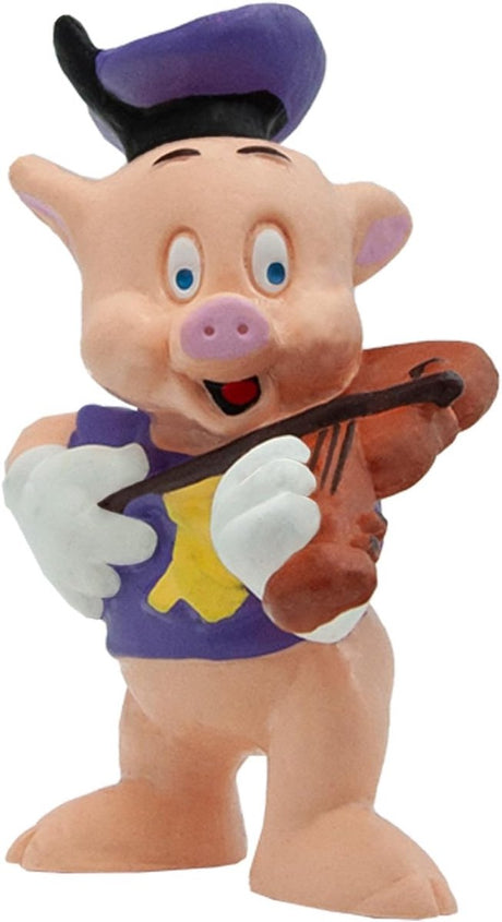 Bullyland 12491 – Disney Spielfigur die drei kleinen Schweinchen mit Veilchen – naturgetreue und detaillierte Gestaltung – ideal als Tortenfigur, Sammlerstück oder fröhliches Geschenk für Kinder ab 3 Jahren