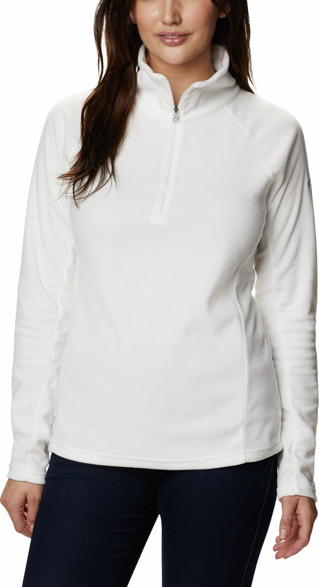 Columbia Glacial™ IV 1 2 Zip Fleecepullover – Fleecepullover mit halbem Reißverschluss – Outdoor-Pullover Damen – Weiß – Größe L