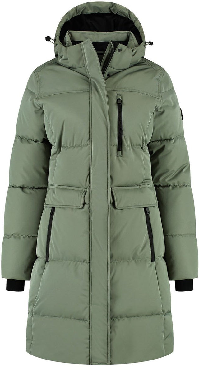 Kjelvik poppy dames outdoorjas - licht groen 42