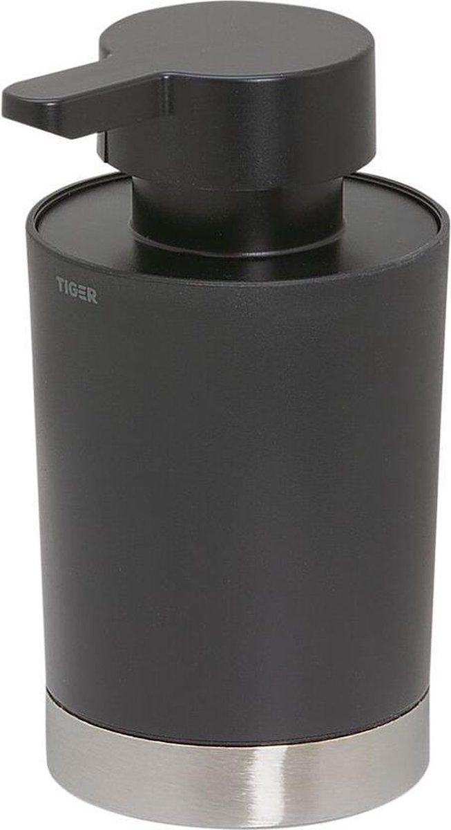 Tiger Tune - Seifenspender 180 ml - freistehend - gebürsteter schwarzer Edelstahl