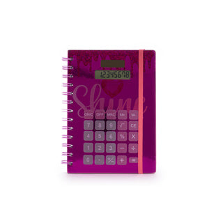 Dream Pop Dream Big Spiralnotizbuch mit Taschenrechner | 2 Stk