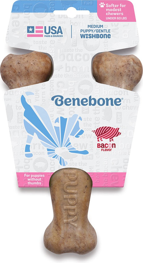 Benebone – Kauartikel – Ben Wishbone Puppy Bacon – M 809600 – 197417