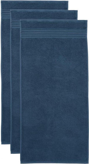 Beddinghouse sheer set van 3 handdoeken - 50x100 cm - donker blauw