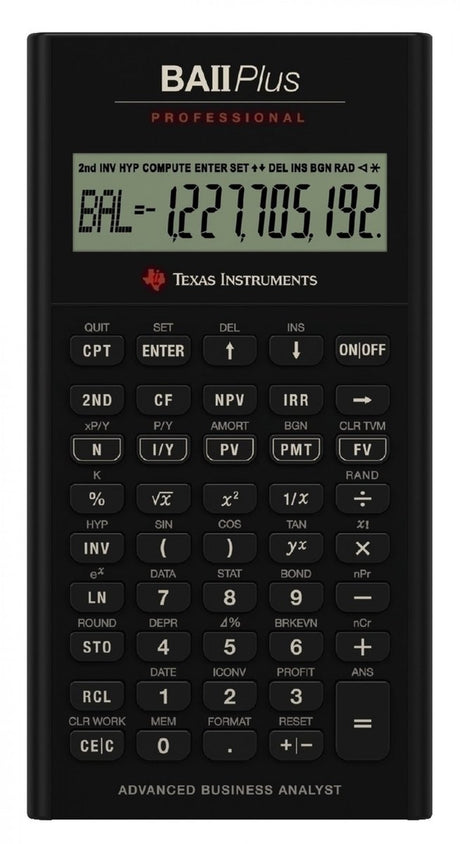 Texas Instruments Texas Finanzrechner BA II Plus Professional