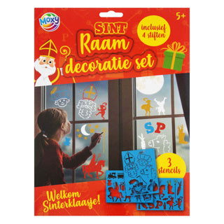 Kreative Bastelgruppe Heiliges Fensterdekorationsset 3 Blatt A4 + 4 Marker | 4 Stück