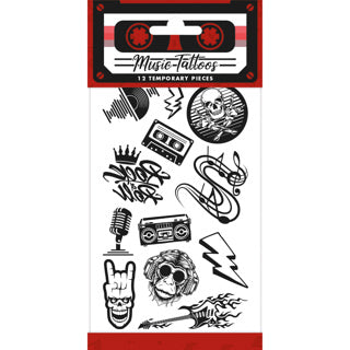 Tattoos Rockmusik | 10 Stück
