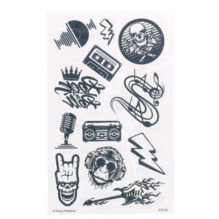 Tattoos Rockmusik | 10 Stück