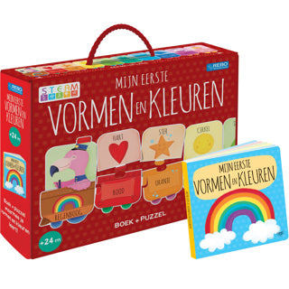 Mein erster Formen- und Farben-Puzzlezug + Buch | 2 Stk