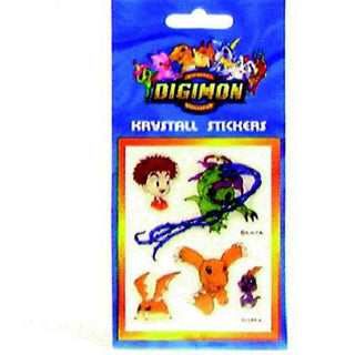 Aufkleber Digimon Kristall groß | 100 Stück