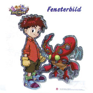 Fensteraufkleber Digimon groß | 10 Stück