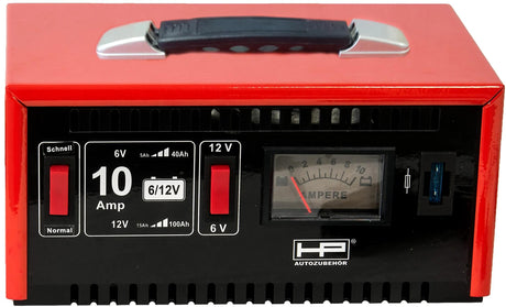 HP Batterieladegerät Ladegerät 6 12 V 10 A 15–120 Ah, Metall