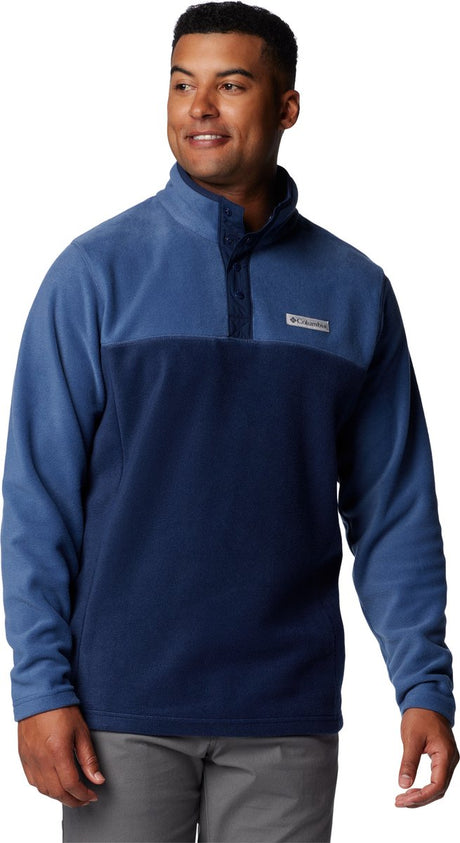 Columbia Steens Mountain™ Half Snap II Herren-Outdoor-Pullover – Collegiate Navy, Dark Mountain – Größe S