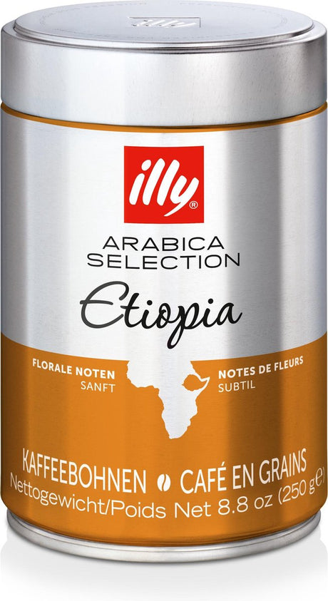 Illy Arabica-Auswahl aus Äthiopien-Kaffeebohnen – 6 x 250 Gramm