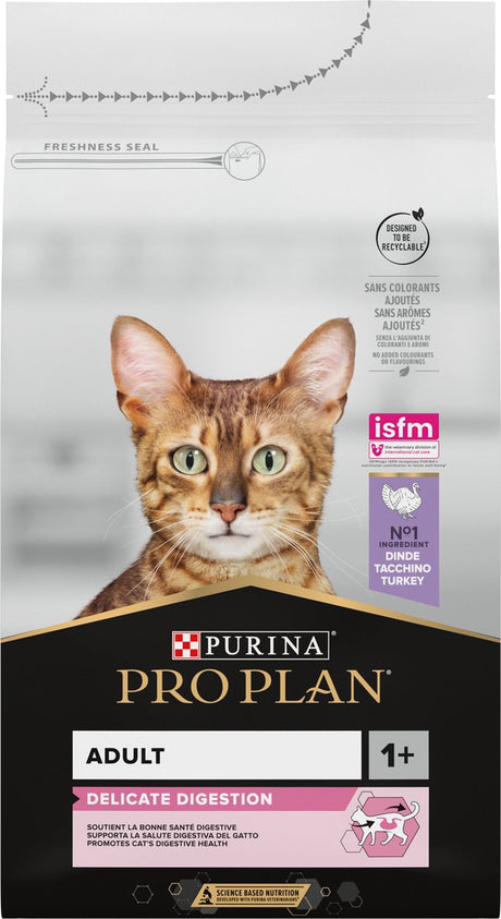Pro Plan Adult Zarte Verdauung – Trockenfutter für Katzen – Truthahn – 1,5 kg