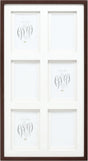 Deknudt frames multifotolijst - bruin - passe-partout - 6 foto's 10x15