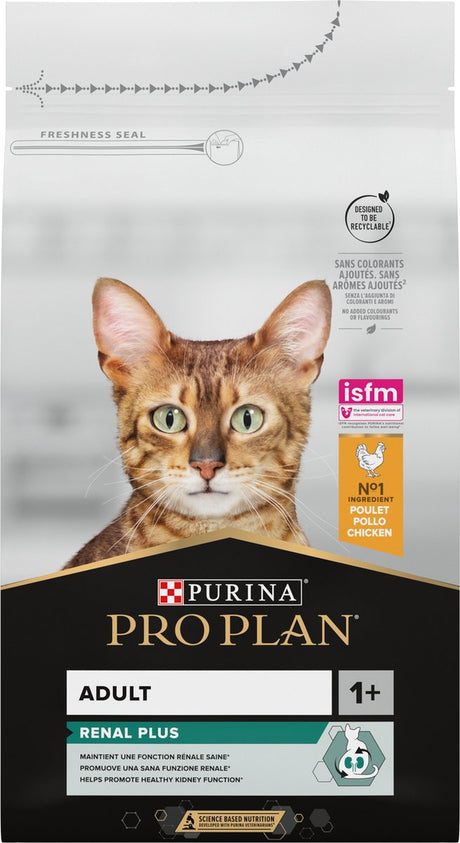 Pro Plan Adult Nieren Plus Trockenfutter für Katzen – Huhn – 1,5 kg