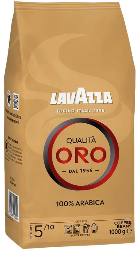 Lavazza qualità oro Kaffeebohnen – 100 % Arabica-Kaffeebohnen – Intensität 5 10 – 1 kg