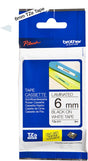 Brother Etikettenband tze211 6mmx8m schwarz und weiß