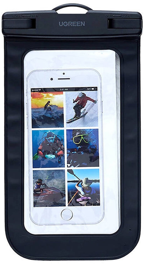 Ugreen LP716-Serie – wasserdichte Hülle – IPX8 – Schwarz – geeignet für Smartphones