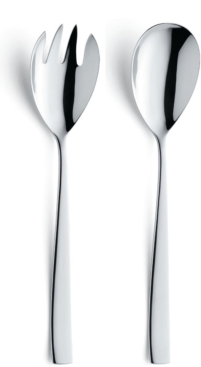 Amefa - martin - saladebestek set - 2-delig - hoogglans - hoogglans - zilverkleurig