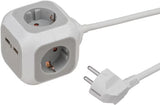 Brennenstuhl Alea-Power 2xusb-Charger + Plug 4-fach