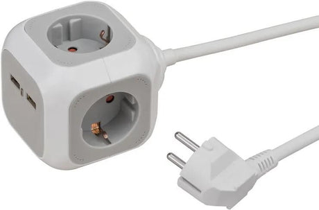 Brennenstuhl Alea-Power 2xusb-Charger + Plug 4-fach