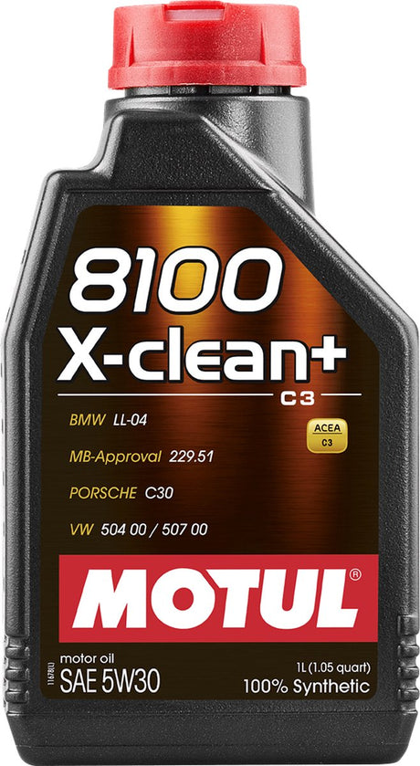 Motul 8100 x-clean+ 5w30 Motoröl - 1l