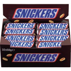 Snickers Schokoriegel 50 g 461136 Nougat, Karamell, Erdnussschokolade