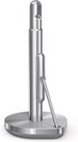 Simplehuman Küchenrollenhalter mit Klemmarm – freistehender Küchenrollenhalter – Silber – gebürsteter Edelstahl
