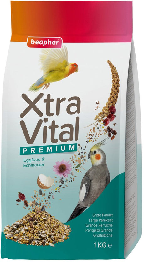 Xtravital xtra vital Großsittichfutter – Vogelfutter – 1 kg