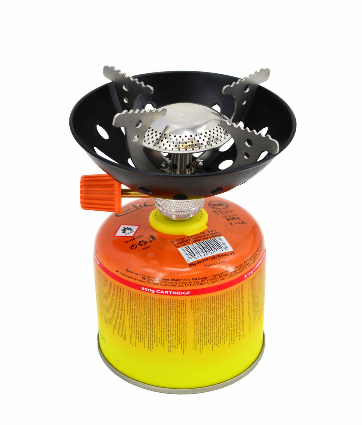 Elico gaskachel + gas op de camping 300g 500g