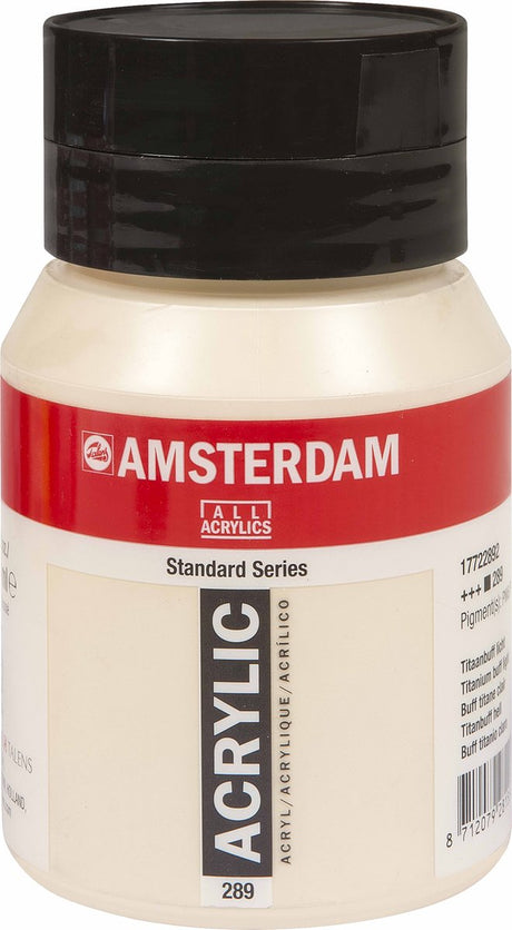 Amsterdam standard series acrylverf pot 500 ml titaanbuff licht 289