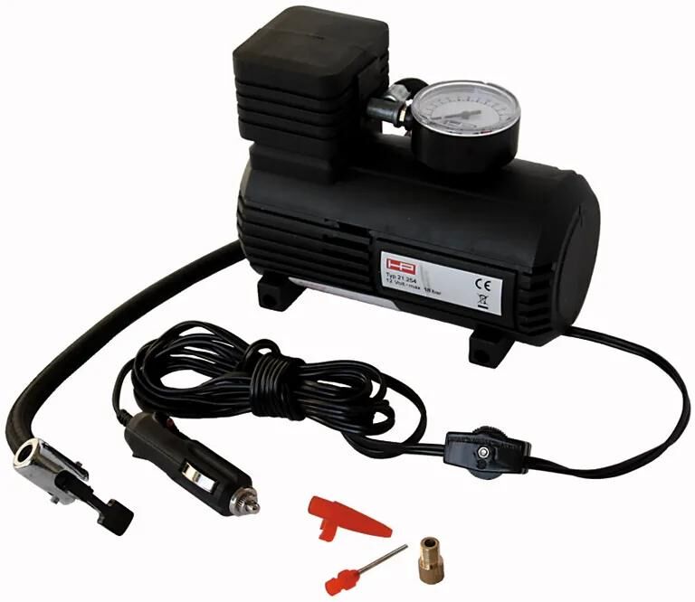 HP Kompressor Luftkompressor 12V 18bar mit 3 zusätzlichen Adaptern
