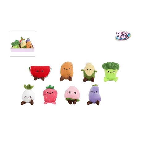 Flauschiges Menü aus Gemüse- oder Obstplüsch, 9fach sortiert, 12-14cm