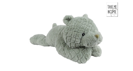 Mini Club Plüschbär liegend grün - 70cm