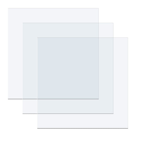 Wir sind Hersteller • 3D-Formpresse, transparente Kunststoffplatten, 6 Stück.