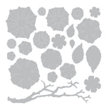 Sizzix • tim holtz thinlits die set small tattered floral 21pcs