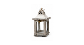 Lantern alba l12 w12 h24cm grey