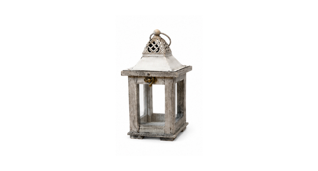 Lantern alba l12 w12 h24cm grey