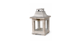 Lantern alba l13 w11 h23.5cm grey