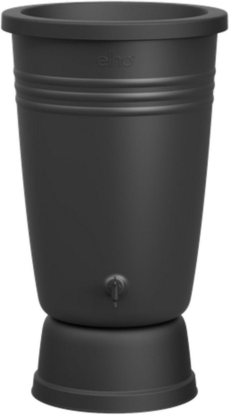 Elho green basics regenton plus 105 - regenton voor kweken en oogsten - ø 58.4 x h 80.4 cm - living black